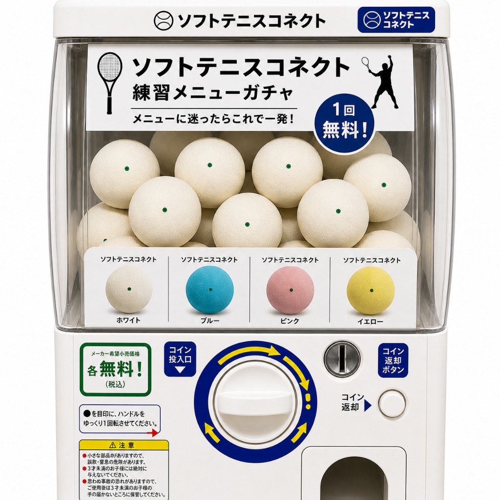 練習メニューガチャの筐体